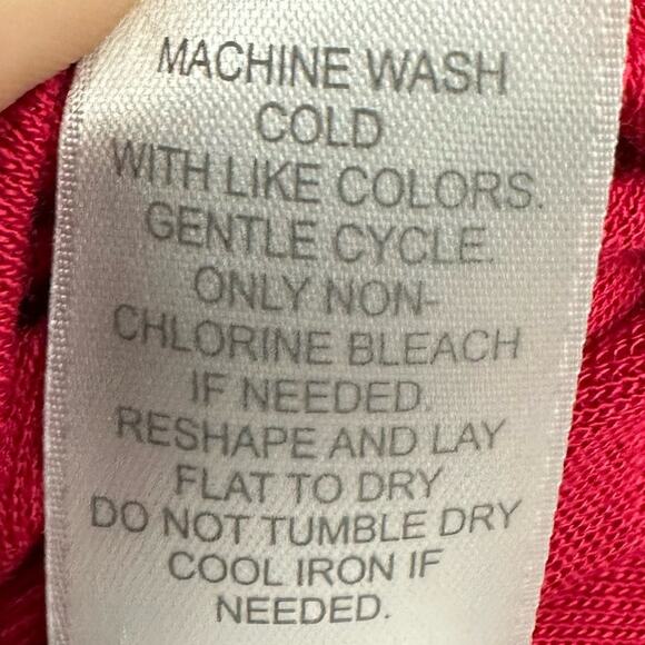 J Jill Sangria Red Knit Layered Button Down Back Dress Size M Flowy NEW - Picture 11 of 11